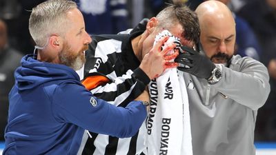 NHL referee Rooney OK, hopes for playoff return