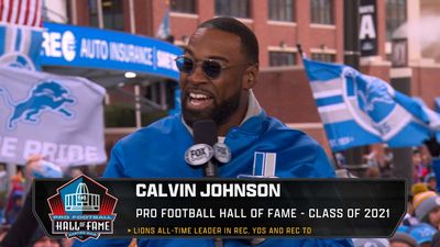 Lions' LEGENDS Calvin Johnson & Chris Spielman Share How Football Shapes Thanksgivings in Detroit